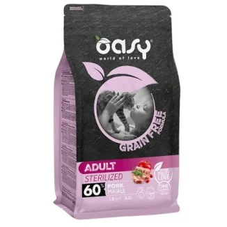 Oasy Adult cat Sterilized Pork