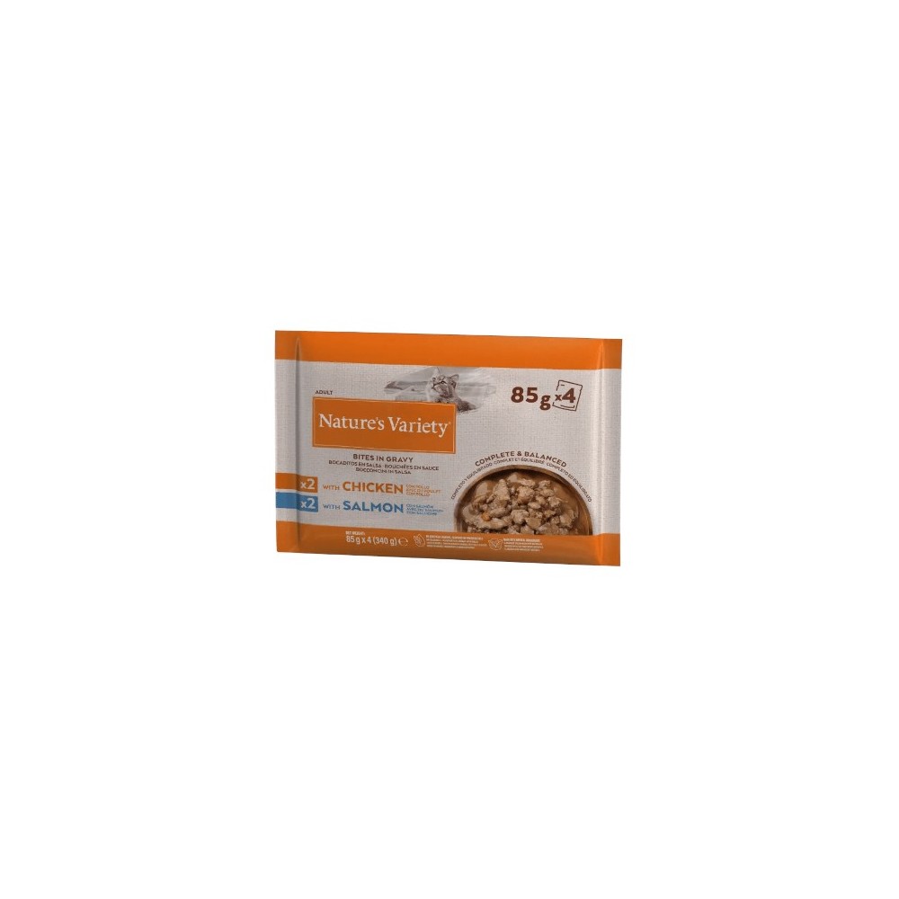 Nature's Variety Cat Bocconcini in salsa multipack (pollo e salmone)