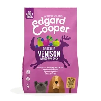 Edgard & Cooper Crocchette per cani senza cereali (Cervo e Anatra)