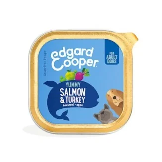 Edgard & Cooper Umido in vaschetta per cani (Salmone e Tacchino)