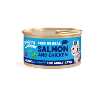 Edgard & Cooper Bocconcini per gatti (Salmone e Pollo in salsa)