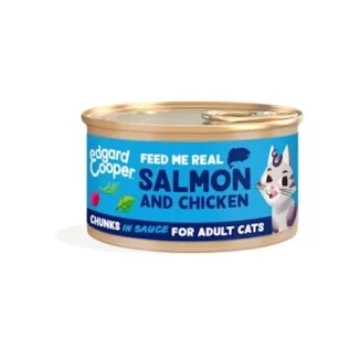 Edgard & Cooper Bocconcini per gatti (Salmone e Pollo in salsa)