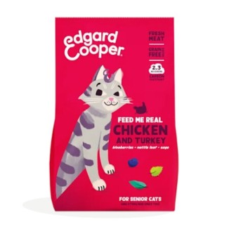 Edgard & Cooper Crocchette per gatti senior (Pollo e Tacchino)