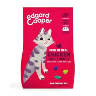 Edgard & Cooper Crocchette per gatti senior (Pollo e Tacchino)