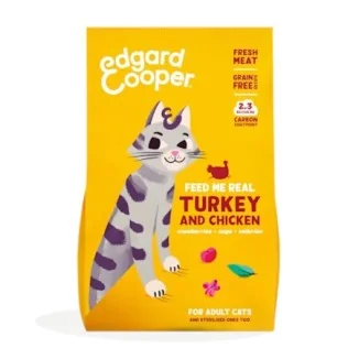 Edgard & Cooper Crocchette per gatti (Tacchino e Pollo)