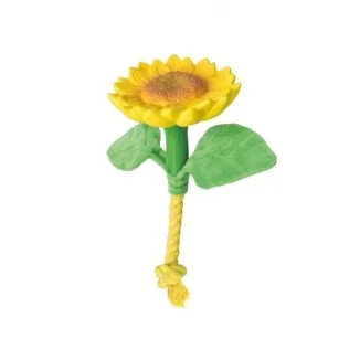 Record Gioco per cani in lattice con squeaker Veggy Fiori Girasole