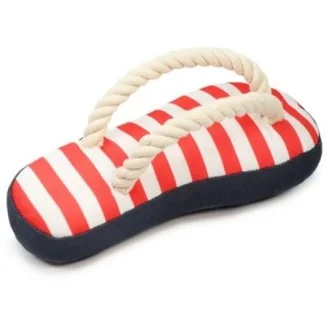 Record Gioco galleggiante Spiaggiochi in tessuto Oxford con squeaker Infradito