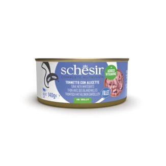 Schesir Complete Nutrition filetti in jelly in lattina per gatti (Tonnetto con alicette)