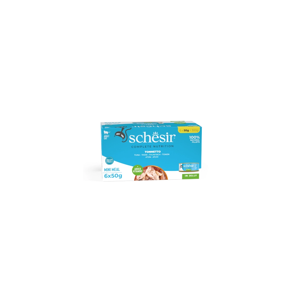 Schesir Complete Nutrition filetti in jelly multipack per gatti (Tonnetto)