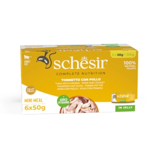 Schesir Complete Nutrition filetti in jelly in lattina per gatti (Tonnetto con pollo)
