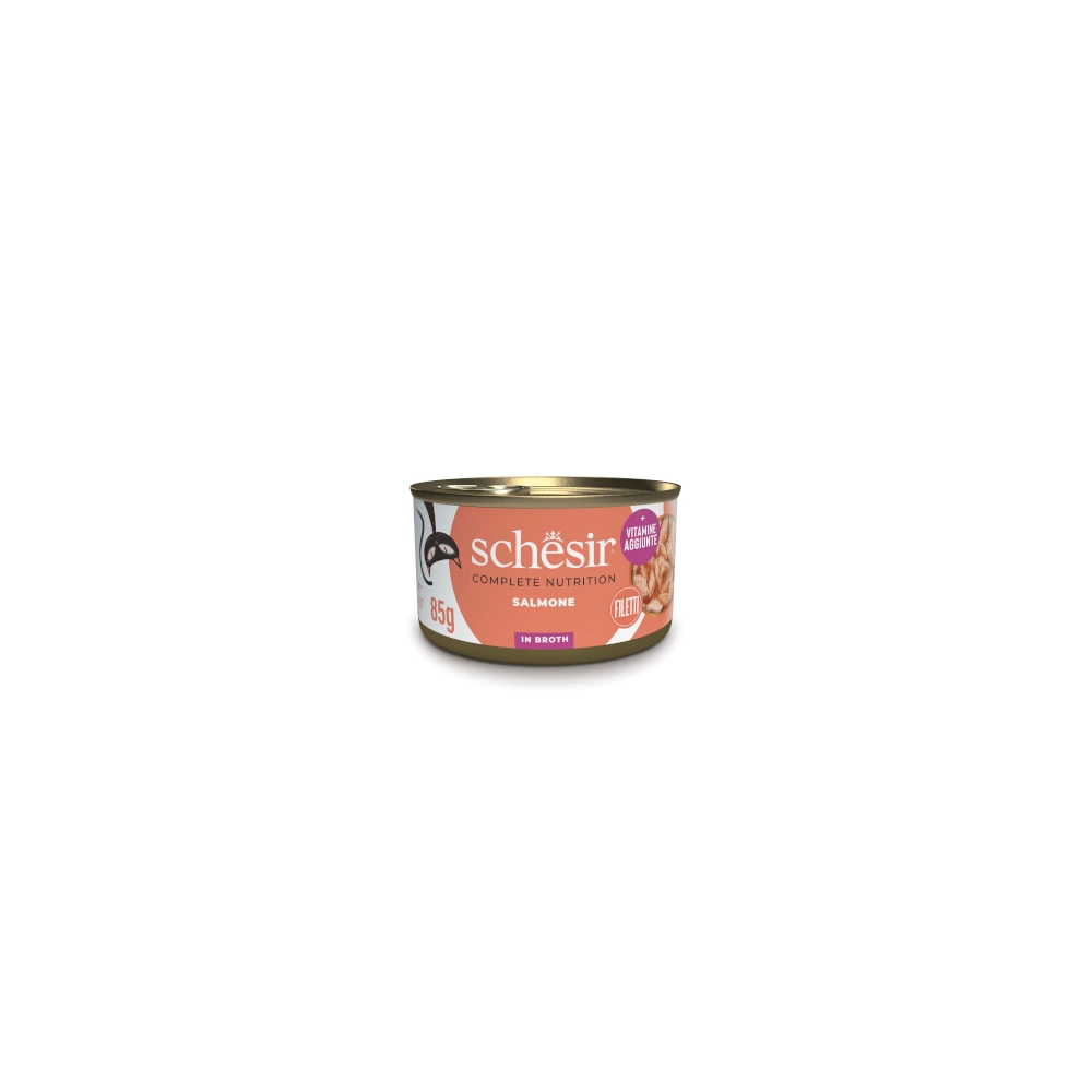 SchesirSchesir Complete Nutrition filetti in brodo in lattina per gatti (Salmone)
