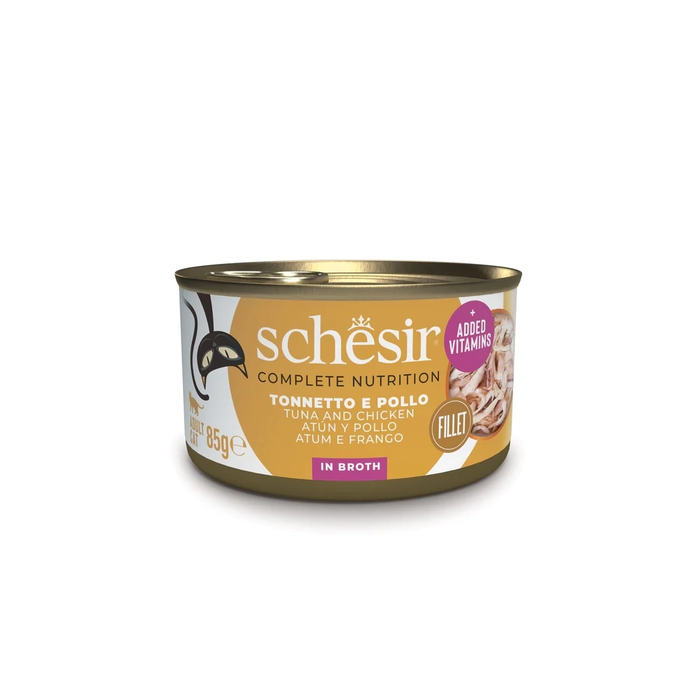 SchesirSchesir Complete Nutrition filetti in jelly in lattina per gatti (Tonnetto con pollo)