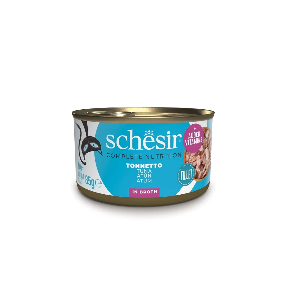 SchesirSchesir Complete Nutrition filetti in brodo in lattina per gatti (Tonnetto)