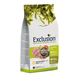 Exclusion Mediterraneo Adult Medium al pollo