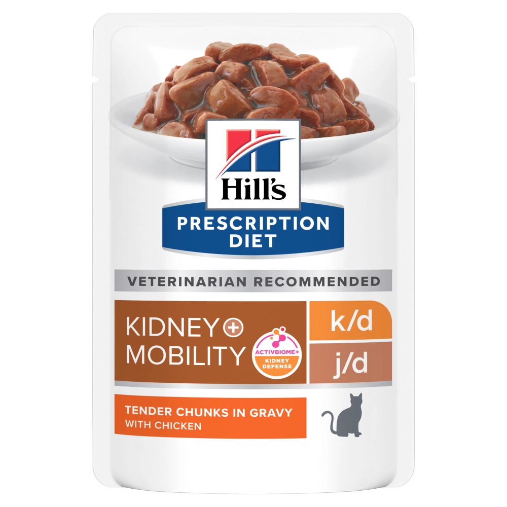 Hill'sHill's Prescription Diet k/d + Mobility feline bocconcini pollo