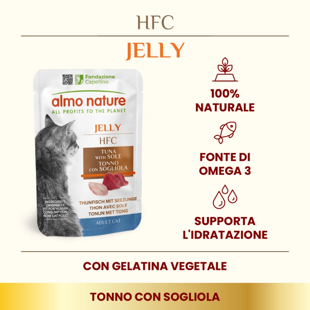 Almo NatureAlmo Nature HFC Jelly al tonno e sogliola