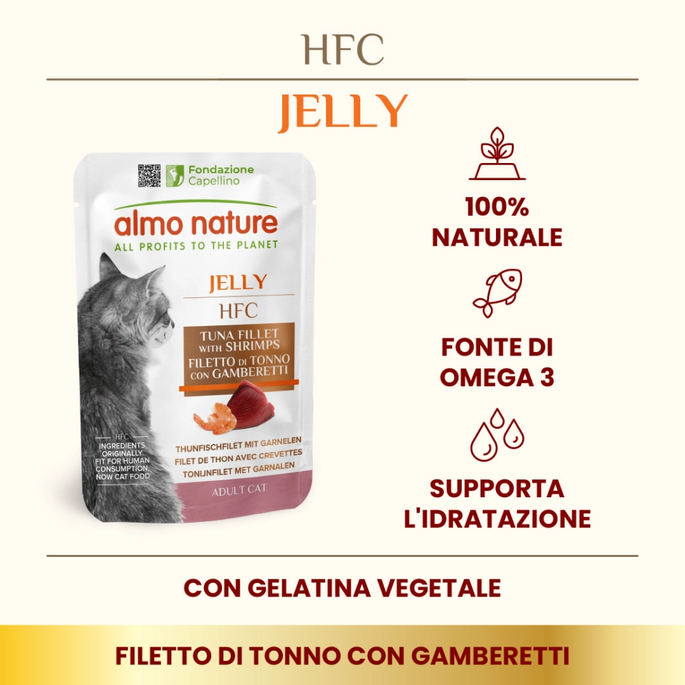 Almo NatureAlmo Nature HFC Jelly al tonno e gamberetti