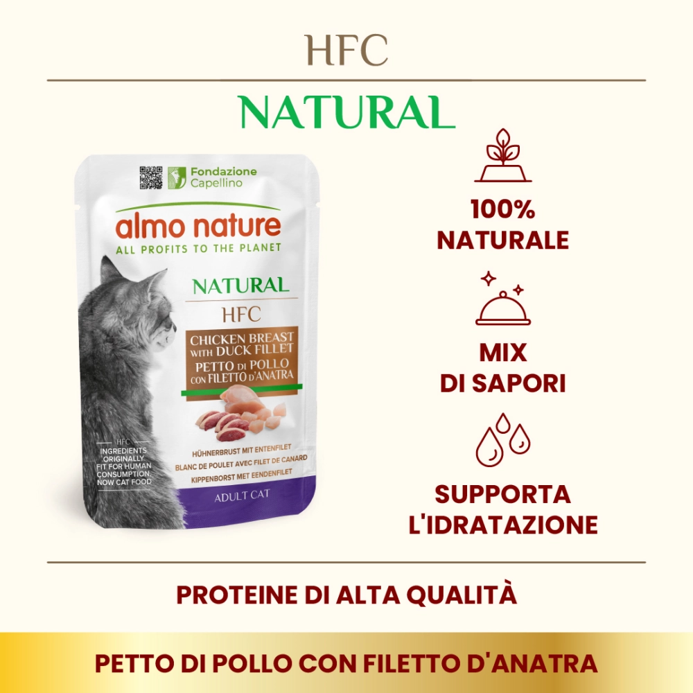 Almo NatureAlmo Nature HFC Natural (filetto di pollo e anatra)
