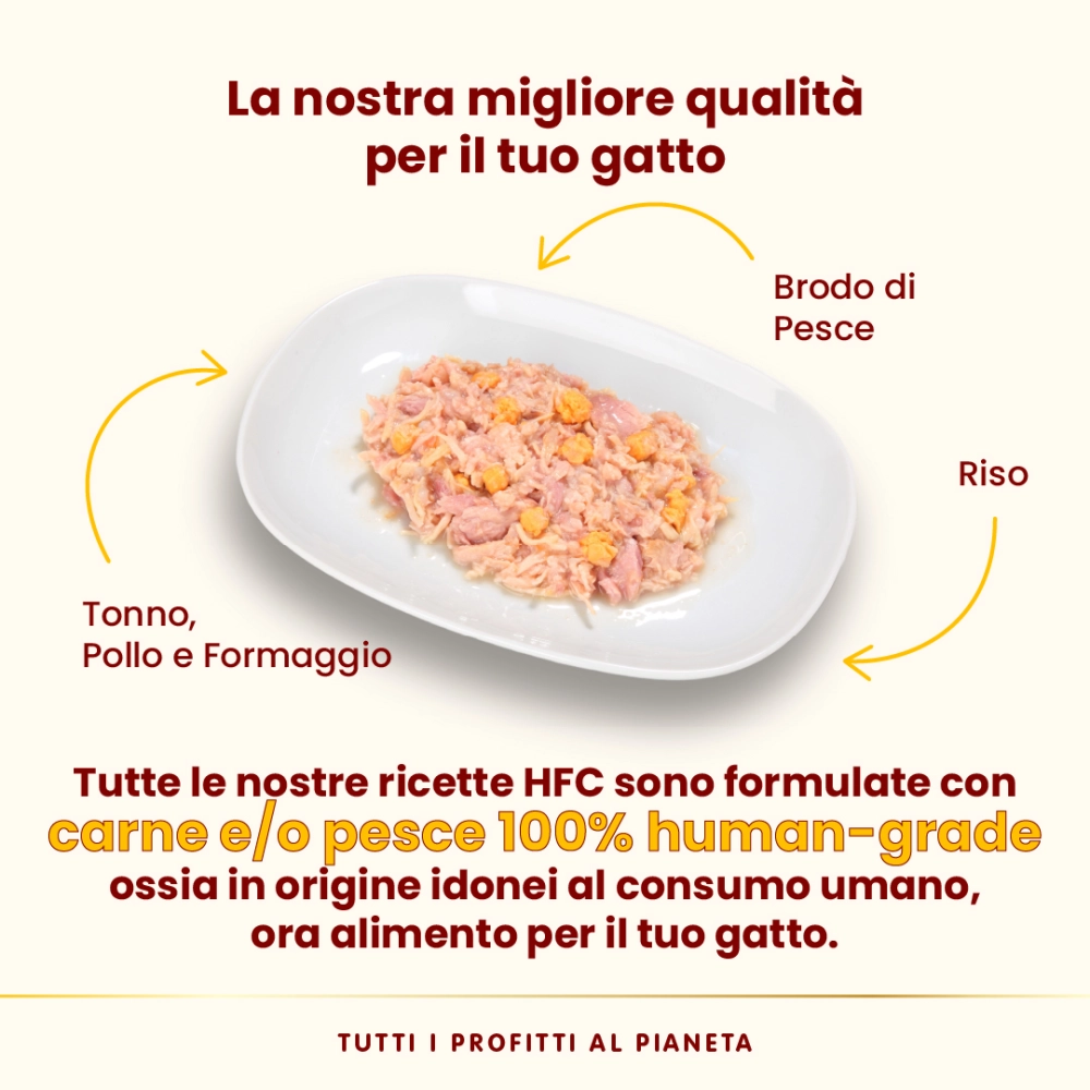 Almo NatureAlmo Nature HFC Natural (tonno, pollo e formaggio)