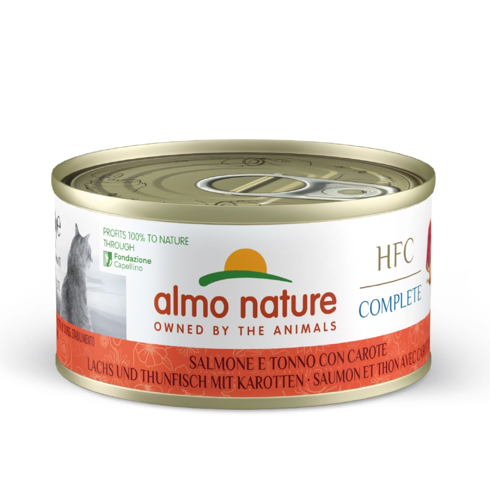 Almo NatureAlmo Nature HFC Complete per gatti (salmone e tonno con carote)