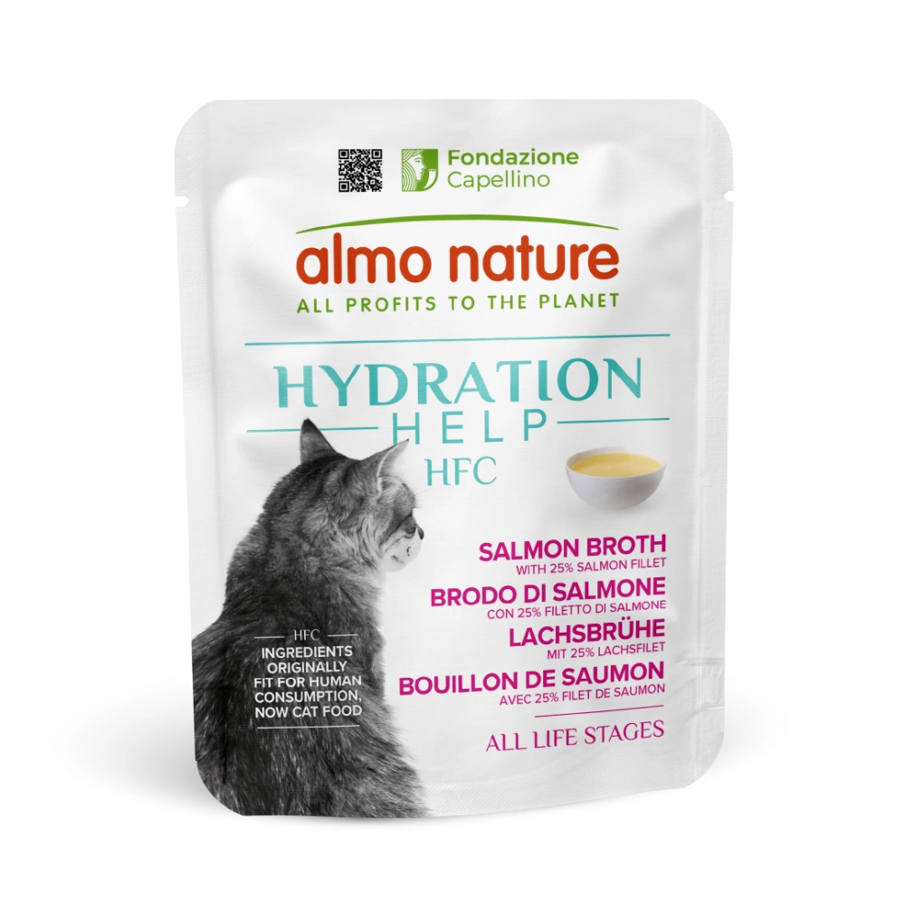 Almo NatureAlmo Nature Hydration Help (brodo di salmone con filetti di salmone)