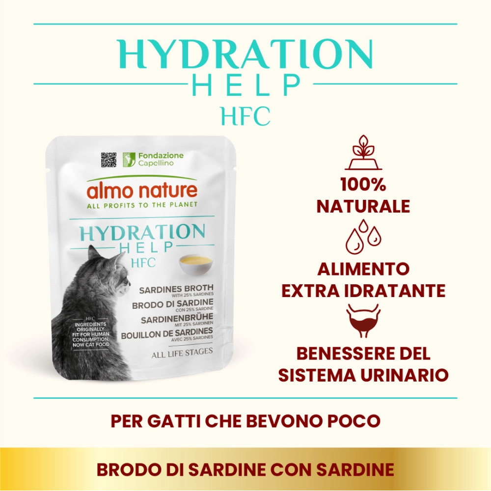 Almo NatureAlmo Nature Hydration Help (brodo di sardine con sardine)