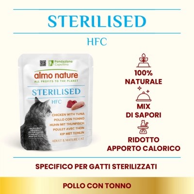 Almo NatureAlmo Nature HFC Sterilised (pollo con tonno)