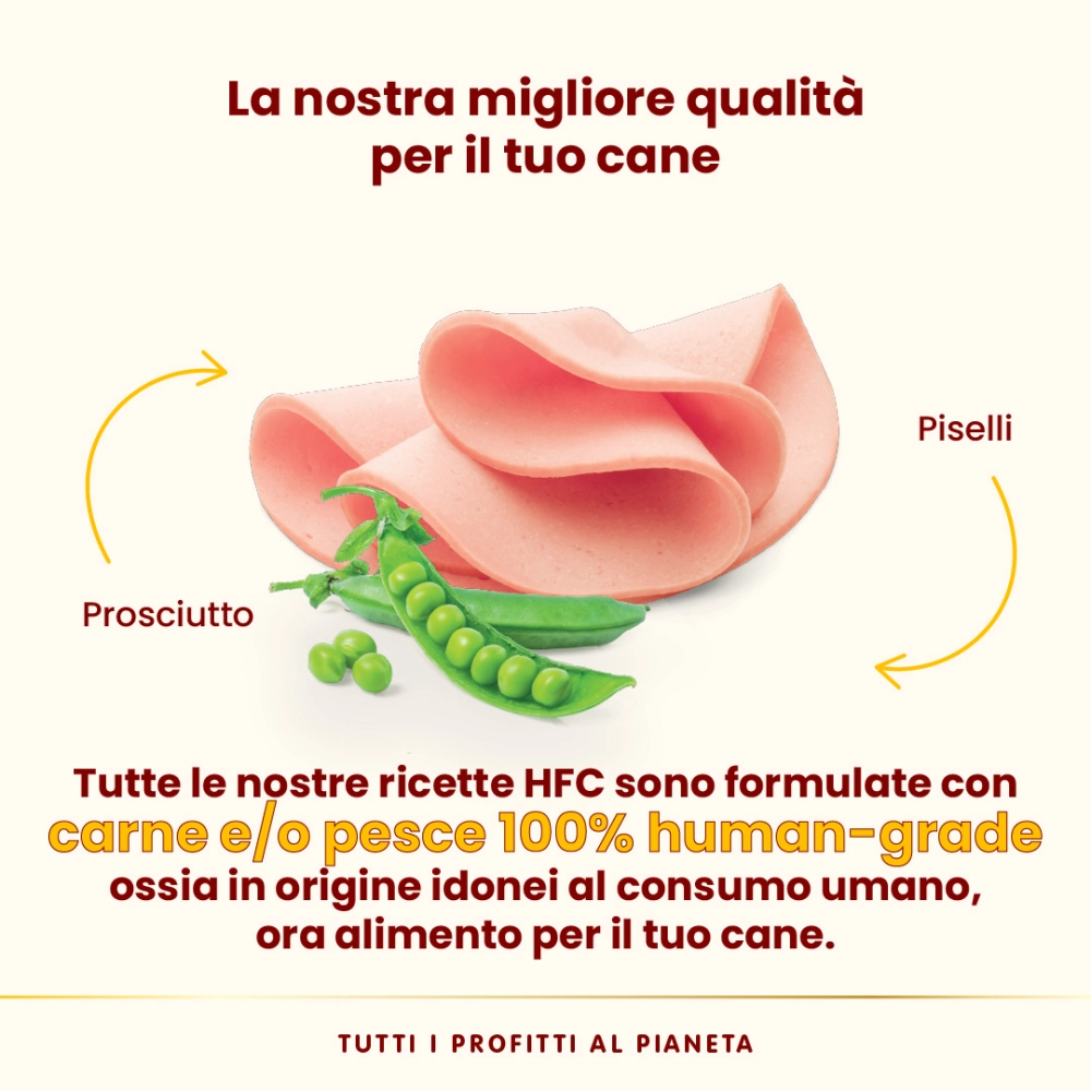 Almo NatureAlmo Nature HFC Complete per cani (prosciutto con piselli)