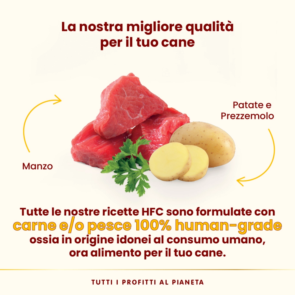 Almo NatureAlmo Nature HFC Complete per cani (manzo con patate e prezzemolo)