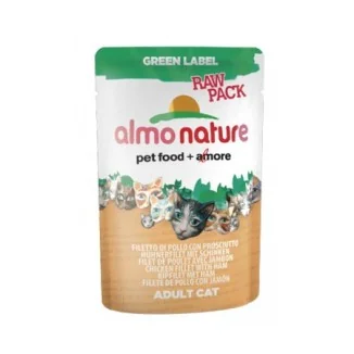 Almo Nature Green label row pack (filetto di pollo con prosciutto)