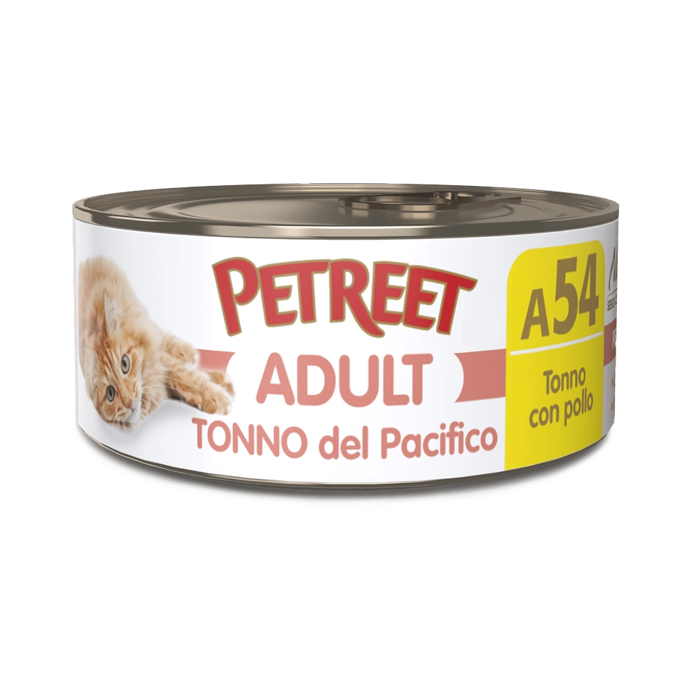 PetreetPetreet A54 Adult Tonno del pacifico (Tonno con Pollo)