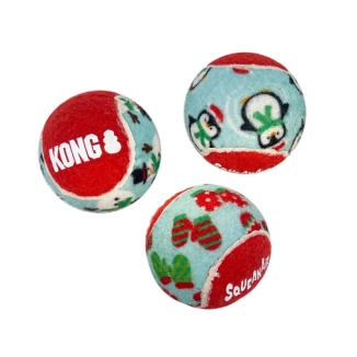 Kong Holiday SqueakAir Balls 6-pk Md