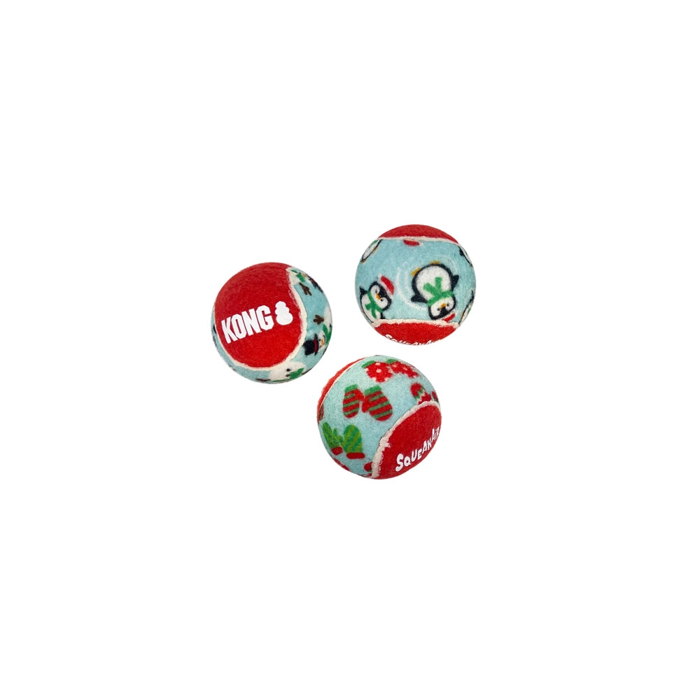 KongKong Holiday SqueakAir Balls 6-pk Md
