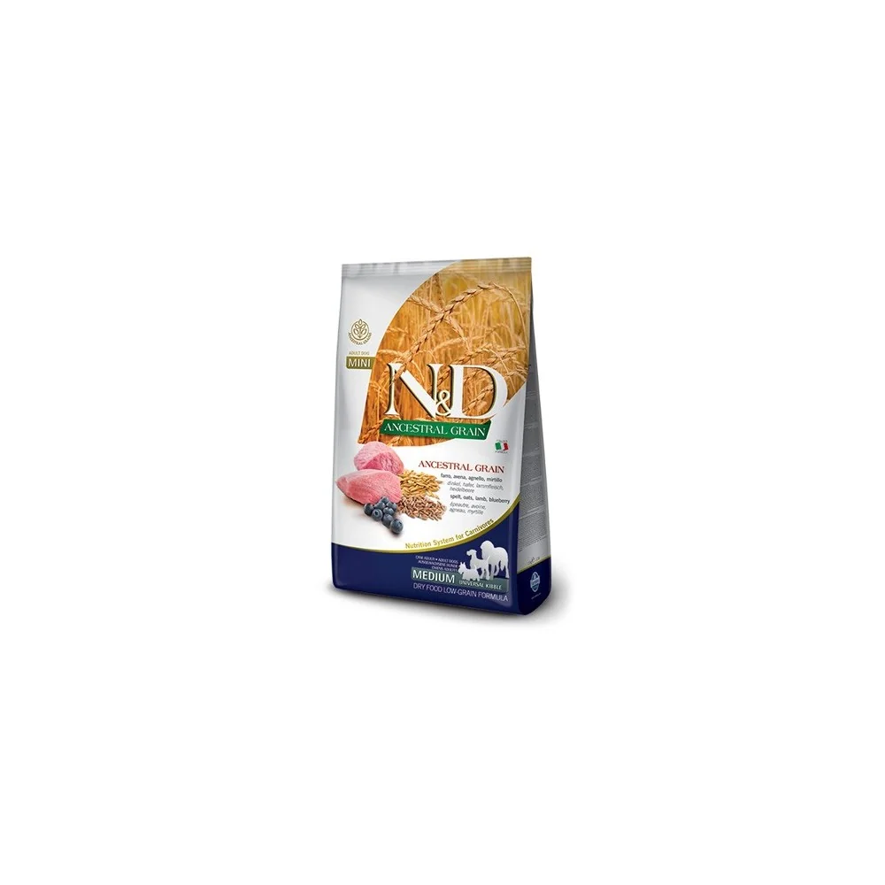 FarminaFarmina N&D Ancestral Grain Medium canine (agnello e mirtillo)