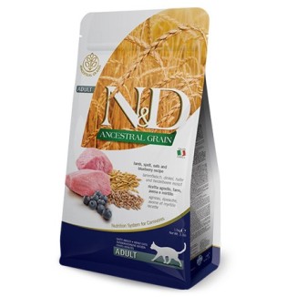 Farmina N&D Ancestral Grain feline (agnello e mirtillo)