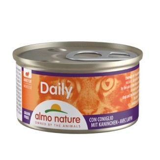 Almo Nature Daily mousse per gatti al coniglio