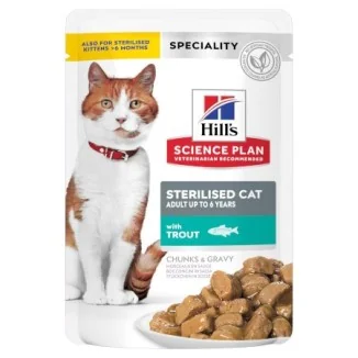 Hill's Science Plan feline Young Adult Sterilised bocconcini (trota)