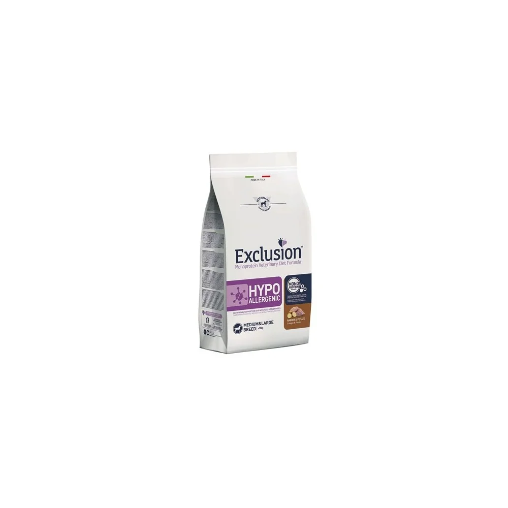 ExclusionExclusion Diet Hypoallergenic Medium/Large breed coniglio e patate