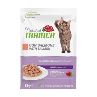 Natural Trainer Mature 7+ bocconcini in salsa con salmone