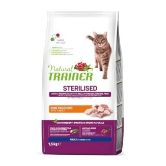 Natural Trainer Adult Sterilised con tacchino