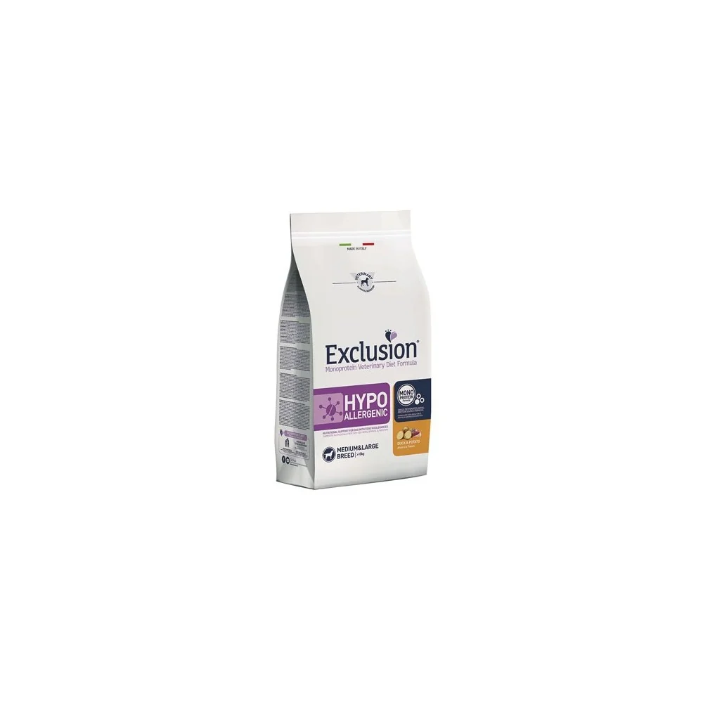 ExclusionExclusion Diet Hypoallergenic Medium/Large breed anatra e patate