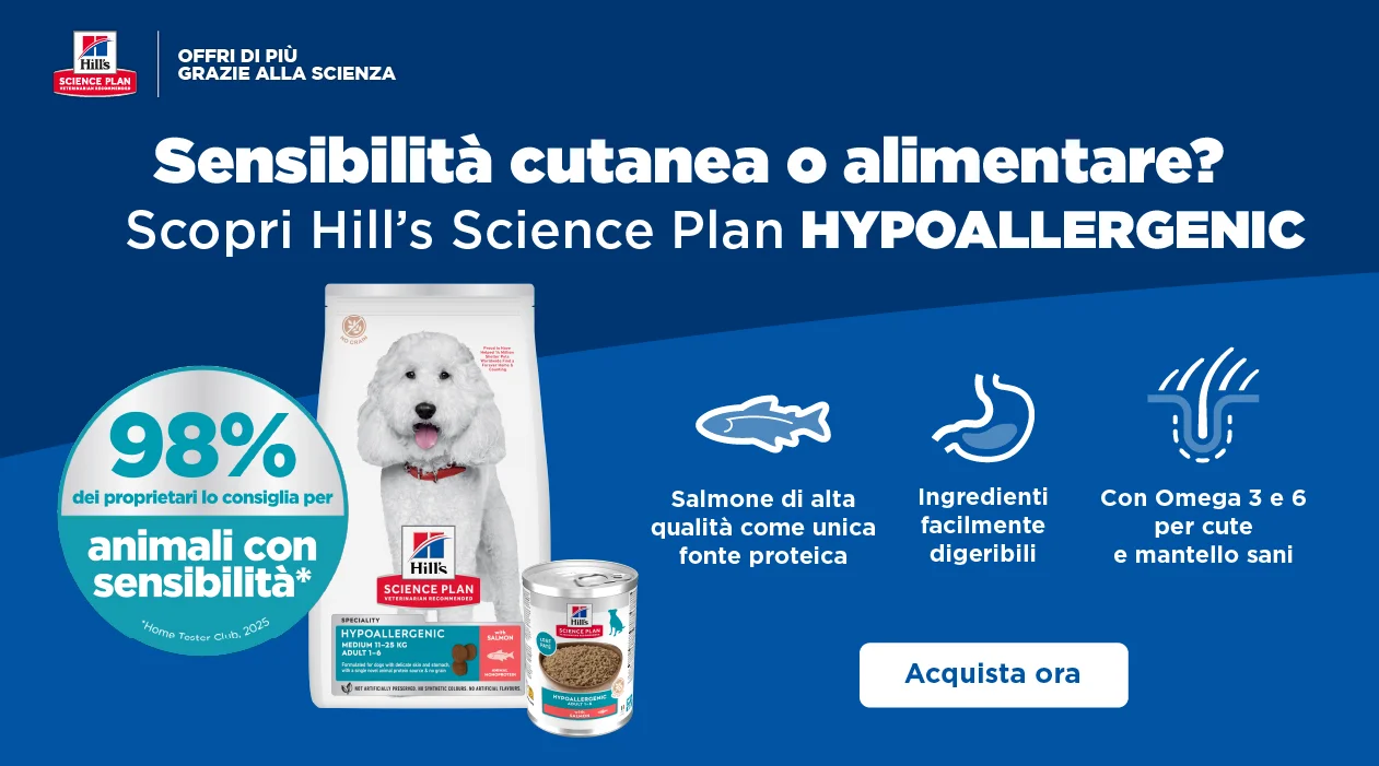 Hill's Science Plan Hypoallergenic: per vivere la vita al massimo