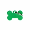 My Family Medaglietta Basic Osso Piccolo Verde in Alluminio - 1