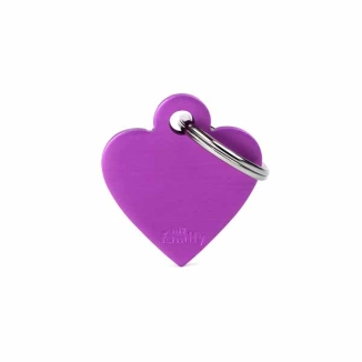 My Family Medaglietta Basic Cuore Piccolo Viola