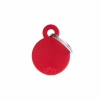 My Family Medaglietta Basic Cerchio Piccolo Rosso in Alluminio - 1