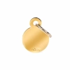 My Family Medaglietta Basic Cerchio Small in Ottone Dorato - 1