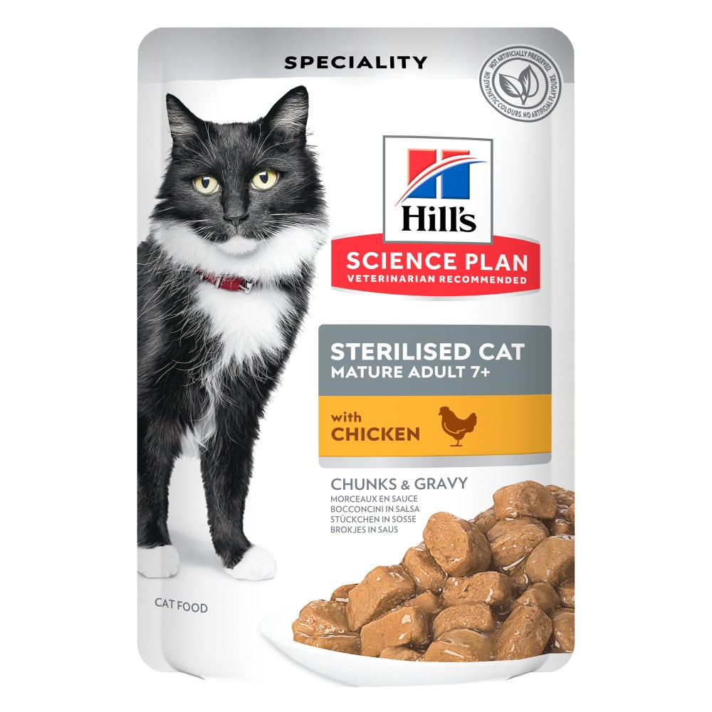 Hill's Science Plan Sterilised Mature 7+ al Pollo in Bustina