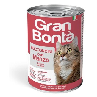 Monge Gran Bontà Cat Bocconcini al Manzo in Lattina