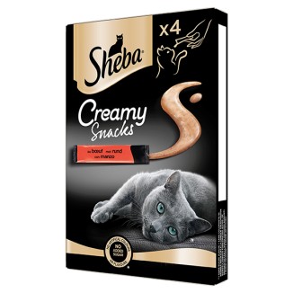 Sheba Creamy Snack per Gatti al Manzo Multipack
