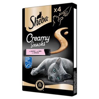 Sheba Creamy Snack per Gatti al Salmone Multipack